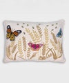 Butterfly Bloom | Hand Embroidered Decorative Cushion Covers | 14x20