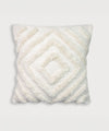 The Tula | Geometric Hand Tufted Ivory | Cushion Covers | 16x16