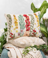 Whispering Meadow | Hand Embroidered Decorative Cushion Covers | 14 x 20