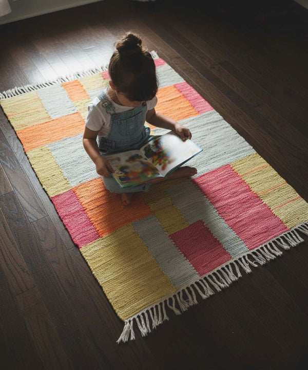 ColorPlay Chindi Rug – Hand Woven | 100% Cotton | 3 x 5 ft