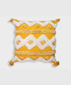 Mango Duet – Hand Tufted Geometric | 100% Cotton Cushion Covers with Tassels | 16x16
