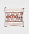 Mira Hand Tufted Bands Geometric Cushion Covers | Rust Amber | 16x16