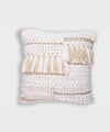 Nordéa Woven Elegance Pillow | 100% Cotton Cushion Covers with Tassels | 16x16