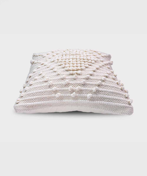 Serene Pebble Hand-Tufted Cushion Covers | 16” x 16” | 100% Cotton