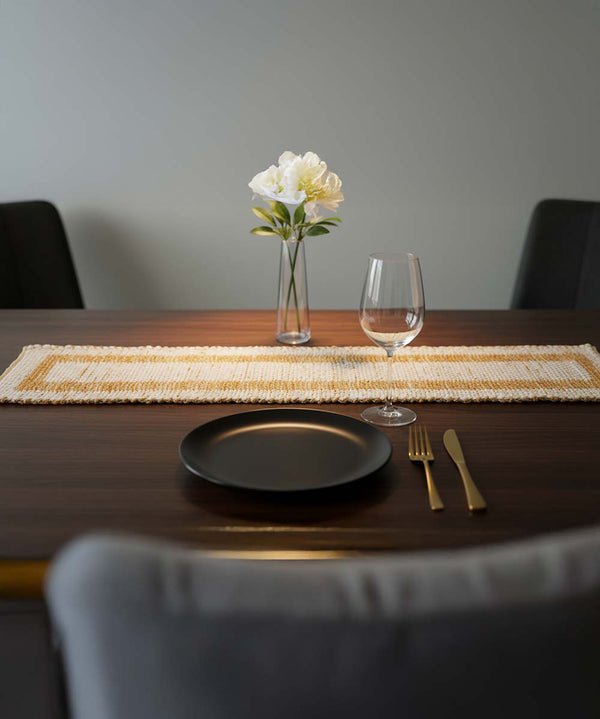 Twice-as-Nice Reversible Jute & ChindiBlend Table Runner | 16” x 60”