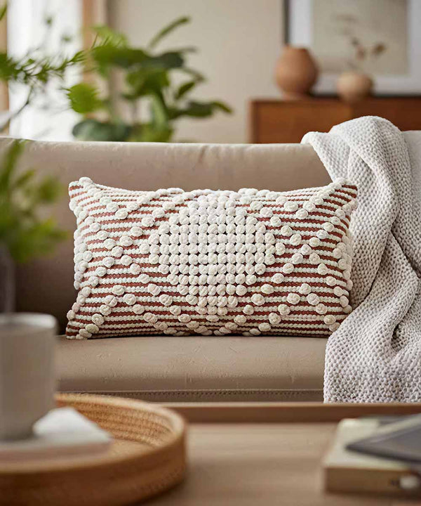 Arlo Pop Lumbar | Amber Rust| Cushion Covers | 12x20