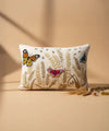 Butterfly Bloom | Hand Embroidered Decorative Cushion Covers | 14x20