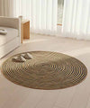 Midnight Swirl Jute Rug – 100% Natural Jute | 40 x 40 inches