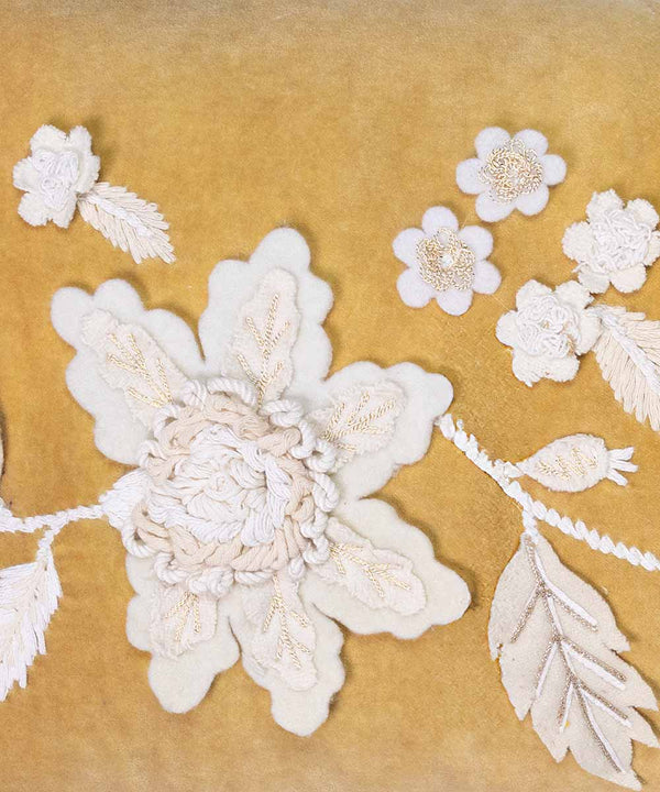 Aurelia Velvet | Hand Embroidered Cushion Covers | 14x24