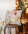 Vintage Botanica | Hand Embroidered Floral Cushion Covers | 20x20