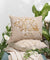 The Elysian Hand Embroidered | Beige | Cotton Chambray Cushion Covers | 14x20