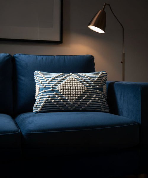 Arlo Pop Lumbar | Royal Blue | Cushion Covers | 12x20