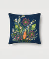 Midnight Bloom Hand Embroidered Cushion Covers | 20x20 | 100% Cotton