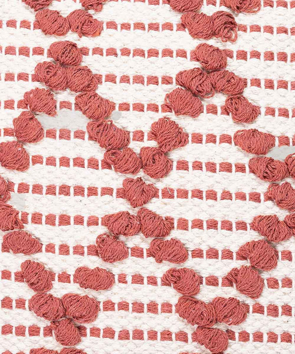 Diamond Drop Throw Pillow | Amber Rust | 100% Cotton Cushion Covers | 16x16