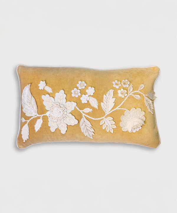 Aurelia Velvet | Hand Embroidered Cushion Covers | 14x24
