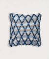Diamond Drop |Royal Blue | Hand Tufted 100% Cotton Cushion Covers | 16x16