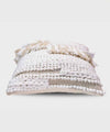 Nordéa Woven Elegance Pillow | 100% Cotton Cushion Covers with Tassels | 16x16