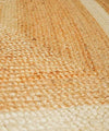 Ivory Frame – Natural Jute Braided Area Rug | 4 x 6 ft