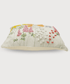 The Humming Bloom Hand Embroidered Cushion Covers | 14x20 | 100% Cotton