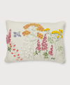 The Humming Bloom Hand Embroidered Cushion Covers | 14x20 | 100% Cotton