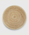 Coconut Swirl Jute Rug| Warm Honey Beige 100% NaturalJute | 48 x 48 inches