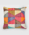 Patchwork Fiesta Cushion Covers – 100% Cotton Chindi | 18" × 18" | Handwoven Patch Detail