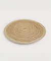 Coconut Swirl Jute Rug| Warm Honey Beige 100% NaturalJute | 48 x 48 inches