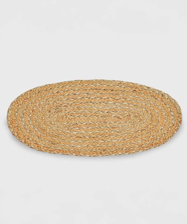 Sandstone Braided Jute Placemat – 100% Jute Hand Braided -Set of 2 / 4 / 6
