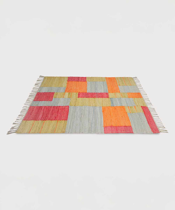 ColorPlay Chindi Rug – Hand Woven | 100% Cotton | 3 x 5 ft